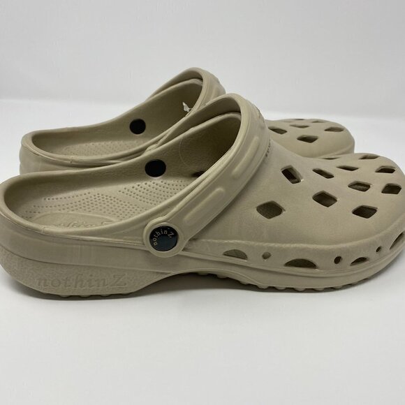 Nothinz Men's Vented Eva Clogs With Swivel Strap. Beige. Size 12 - Picture 5 of 7